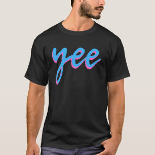 Camiseta SÍ estética. Onda de vapor o desgaste de calle asé