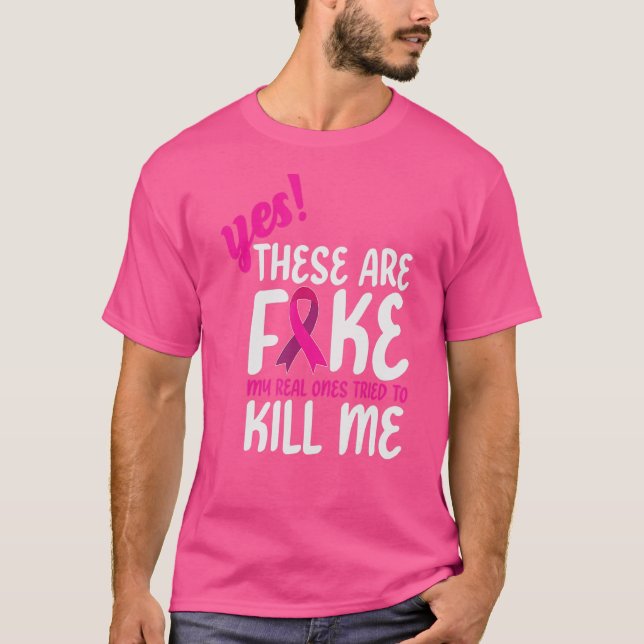 Camiseta Sí, Estos Son Falsos Mis Verdaderos Intentan Matar (Anverso)