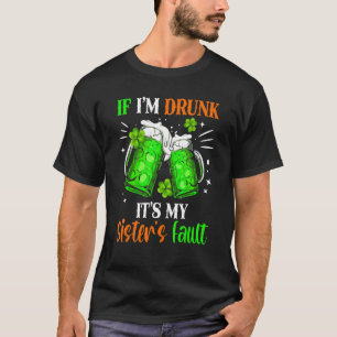 Camiseta Si estoy borracho bebiendo cerveza mujeres