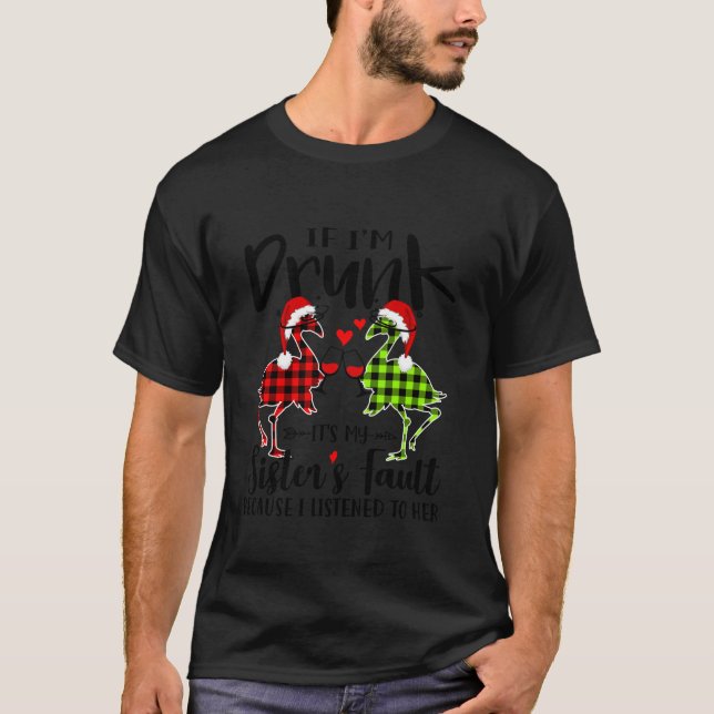 Camiseta Si estoy borracho es culpa de mi hermana (Anverso)