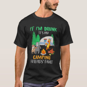 Camiseta Si Estoy Borracho Son Los Animales Culpables De Mi