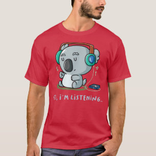 Camiseta Sí, estoy escuchando al fanático de la música intr