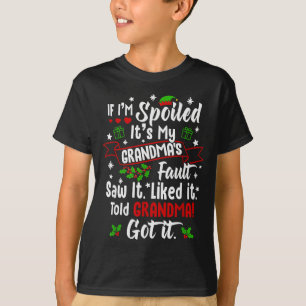 Camiseta Si estoy Siled Es culpa de mi abuela Funny Christm