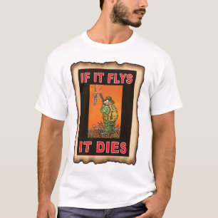 CAMISETA SI FLYS ÉL MUERE ORA
