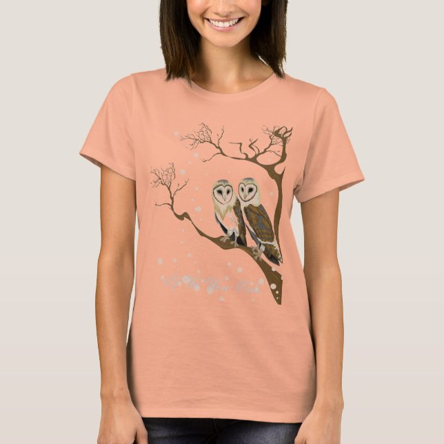 Camiseta Si fuéramos búhos (Anverso)