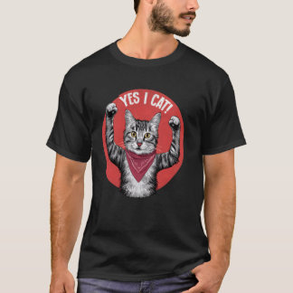 Camiseta Sí, Gato - Gracioso Gato Motivacional
