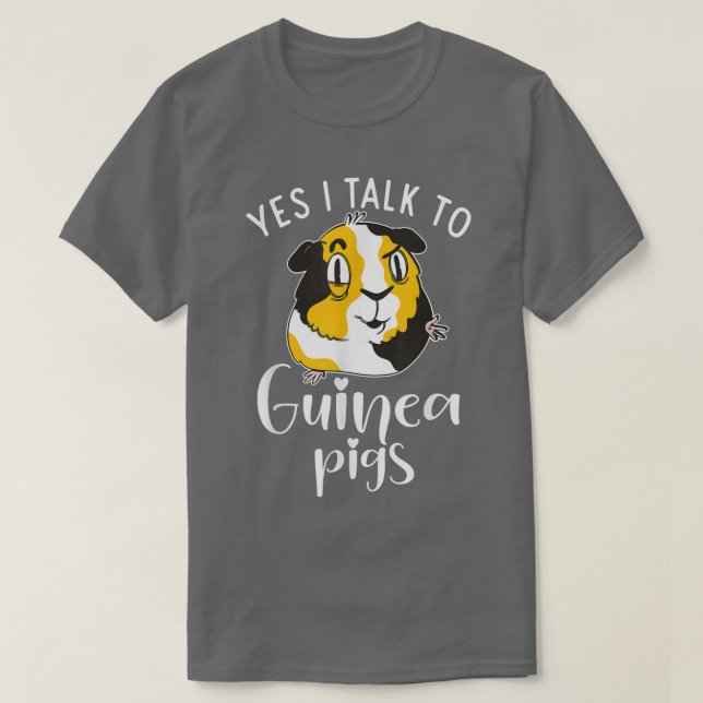 Camiseta Sí, hablo con cerdos de Guinea Cute (Diseño del anverso)