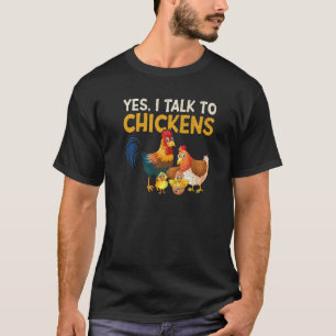 Camiseta Sí, Hablo Con El Agricultor De Pollos De Pollo 1