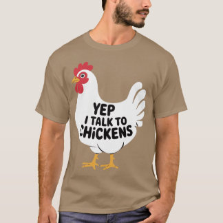 Camiseta Sí, hablo con gallinas - Granjero