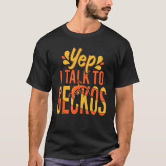 Camiseta Sí, Hablo Con Geckos, Divertidas Reptiles De Gecko