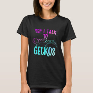 Camiseta Sí, Hablo Con Geckos Reptile Love Lizard Reptile G