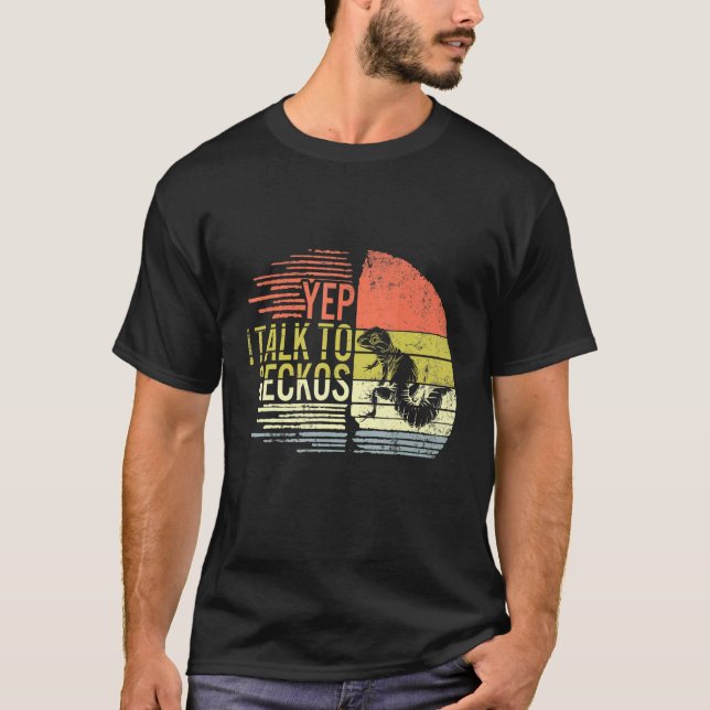 Camiseta Sí, Hablo Con Geckos Reptile Love Lizard Reptile G (Anverso)