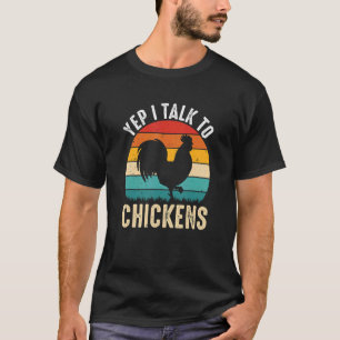 Camiseta Sí, Hablo Con Los Pollos Damen Herren Hühner Bäuer