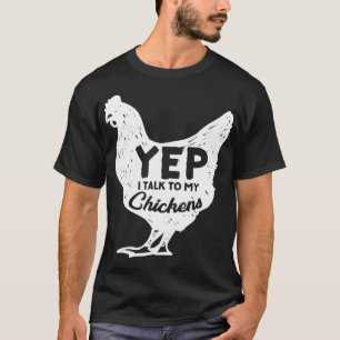 Camiseta Sí, hablo con mi agricultor de regalos de pollo Ho