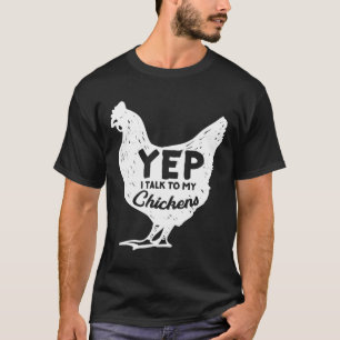 Camiseta Sí, Hablo Con Mi Granjero De Regalos De Pollos En 