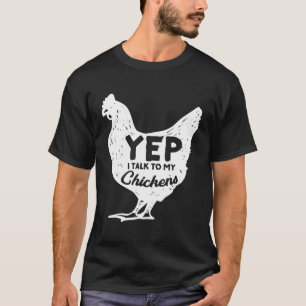 Camiseta Sí, Hablo Con Mi Granjero De Regalos De Pollos En 