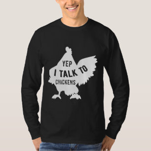 Camiseta Sí, Hablo Con Pollo 128