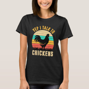 Camiseta Sí, Hablo Con Pollos, Whisperer, Moda De La Granja