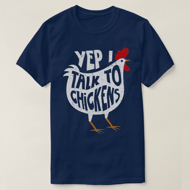 Camiseta Sí, hablo de pollitos como regalo de pollo (Diseño del anverso)