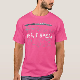 Camiseta Sí, hablo flauta