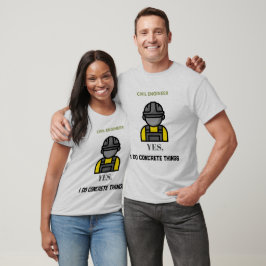 Camiseta Sí, hago cosas de hormigón Ingeniero civil diverti