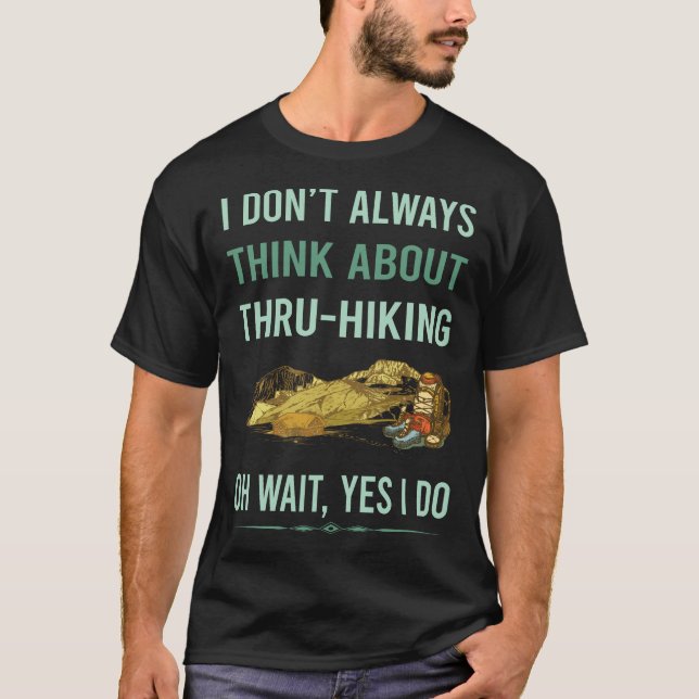 Camiseta Sí, Hago Senderismo A Través De Senderismo (Anverso)