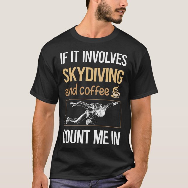 Camiseta Si Implica Café Skydiver Skydiver Skydiver Skydive (Anverso)