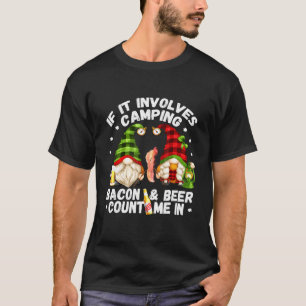 Camiseta Si Implica Camping Bacon, Cuéntame En Camper Gn