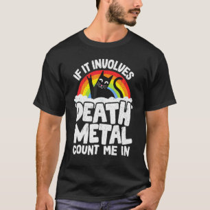Camiseta Si Implica Death Metal Cuéntame Gato De Metal R