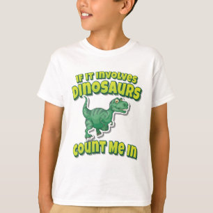 Camiseta Si Implica Dinosaurios, Cuéntame En El Tirranosaur