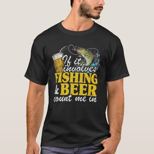 Camiseta Si Implica La Pesca (Anverso)