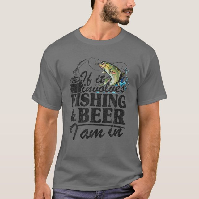 Camiseta Si Implica La Pesca (Anverso)