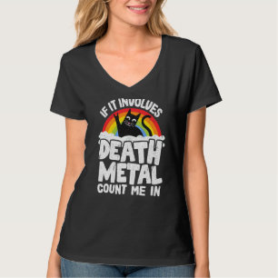 Camiseta Si Implica Muerte Metalizado Cuéntame En Gato Meta