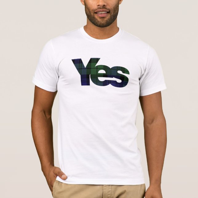 Camiseta Sí independencia escocesa 2014 de Escocia (Anverso)
