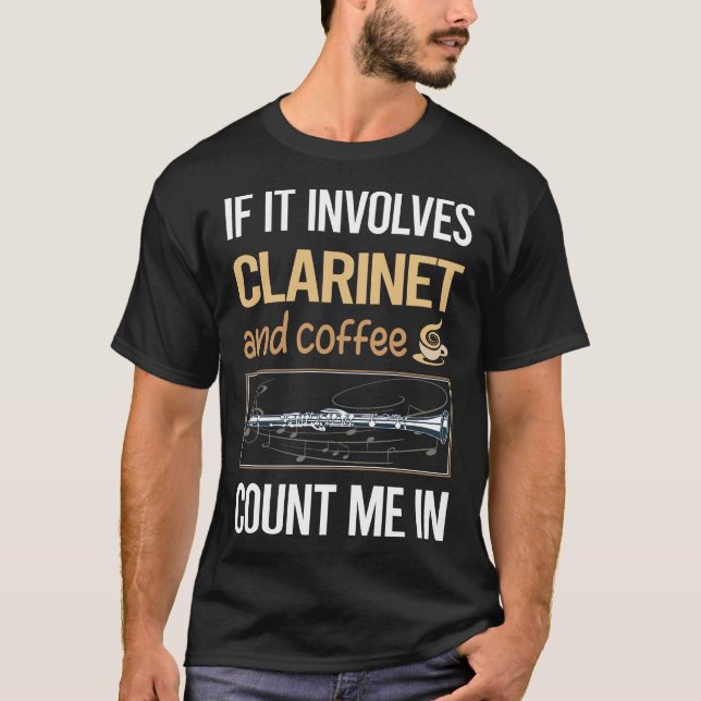 Camiseta Si involucra café Clarinet (Anverso)