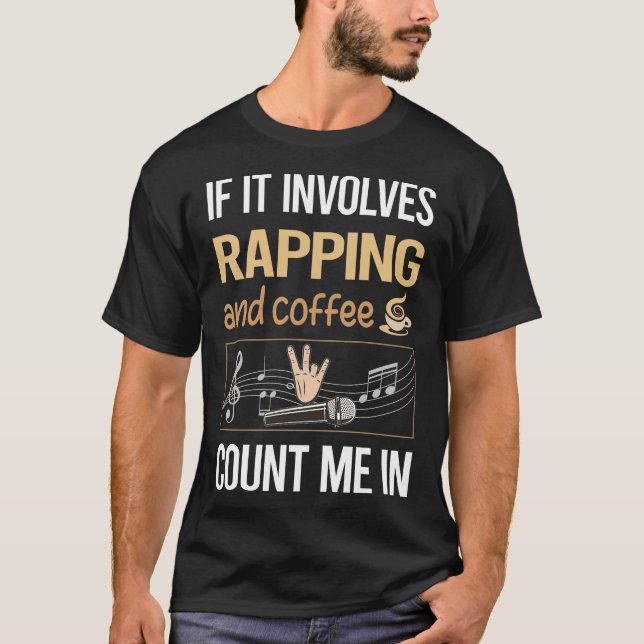 Camiseta Si Involucra Café Rap Rap Rapero (Anverso)