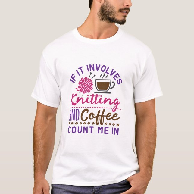 Camiseta Si involucra el punto de contacto y el café, conta (Anverso)