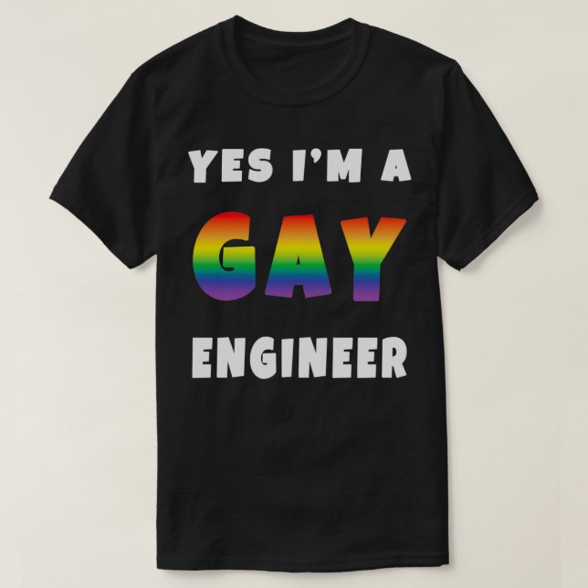 Camiseta SÍ Ix27M UN INGENIERO GAY (Diseño del anverso)