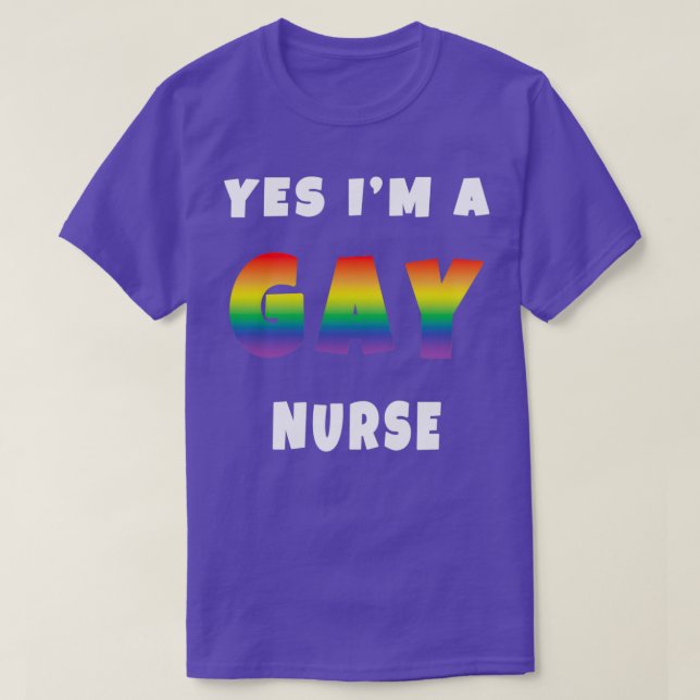 Camiseta SÍ Ix27M UNA ENFERMERA GAY (Diseño del anverso)