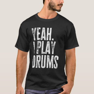Camiseta Sí, juego tambores, tambores, música de percusión