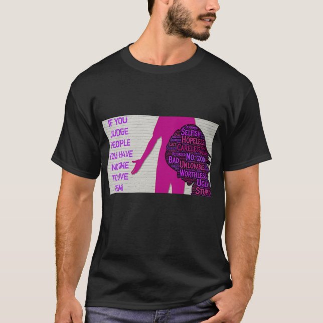 Camiseta Si juzgas a la gente, cita inspiradora a T-Shirt (Anverso)