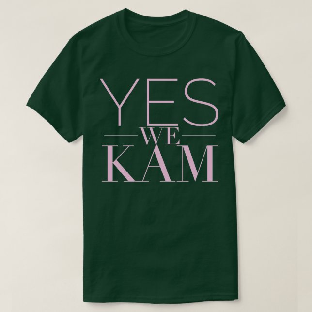 Camiseta Sí, Kam apoya a Kamala como presidente (Diseño del anverso)