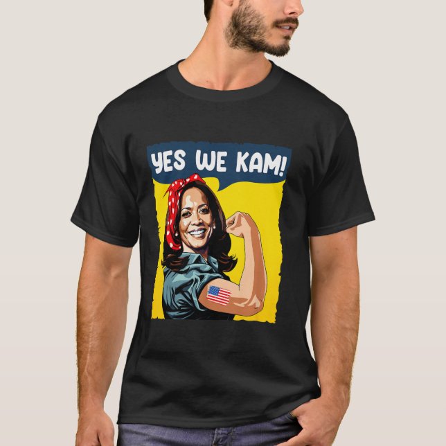 Camiseta Sí, Kam ROSIE EL RÍO por el presidente Kamala (Anverso)