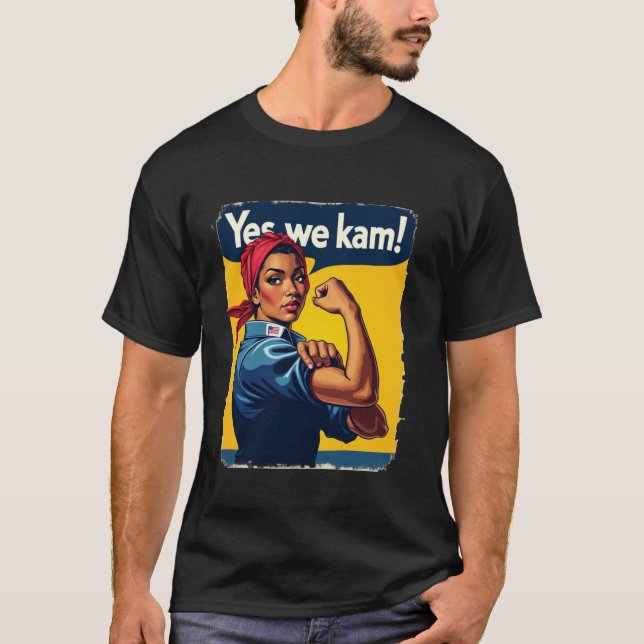 Camiseta Sí, Kam ROSIE EL RÍO por el presidente Kamala (Anverso)
