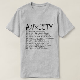 Camiseta Si la ansiedad fuera un álbum de rock.