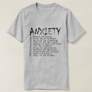 Camiseta Si la ansiedad fuera un álbum de rock.