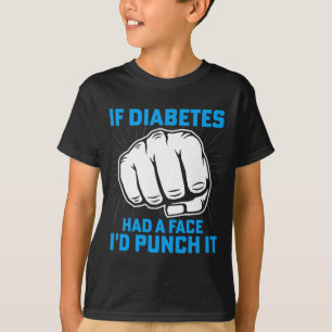 Camiseta Si la diabetes tuviera un rostro, la atacaría con