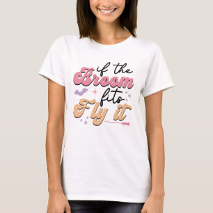 Camiseta Si la Escoba Encaja, ¡Vuela! Bruja Halloween