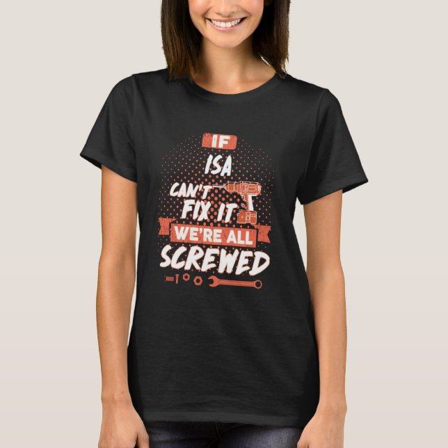 Camiseta Si la ISA no puede arreglarlo, todos estamos jodid (Anverso)