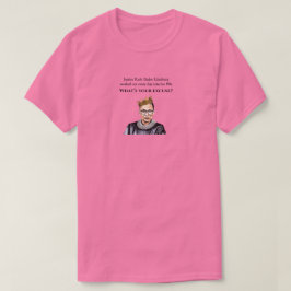 Camiseta Si la justicia Ruth Bader Ginsburg funcionó, rosa